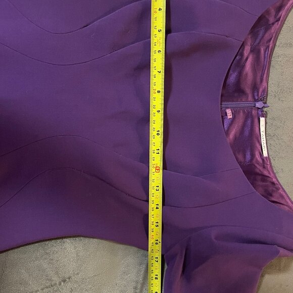 TAHARI Purple knee length dress (4) - Picture 9 of 11
